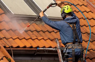Démoussage et hydrofuge de toiture à la Bruguière